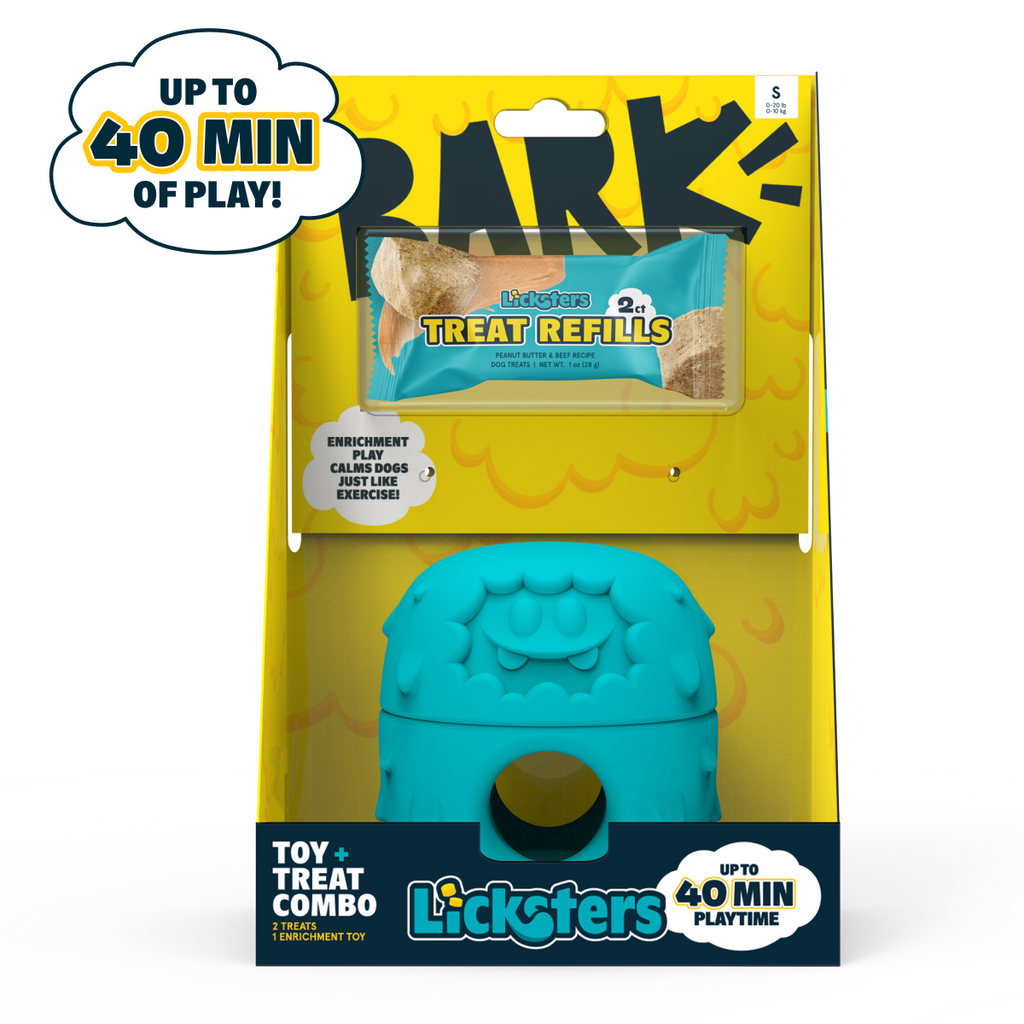 Licksters: Starter Kit (Toy + 2 Treat Sample Pack) by BARK — brand photography