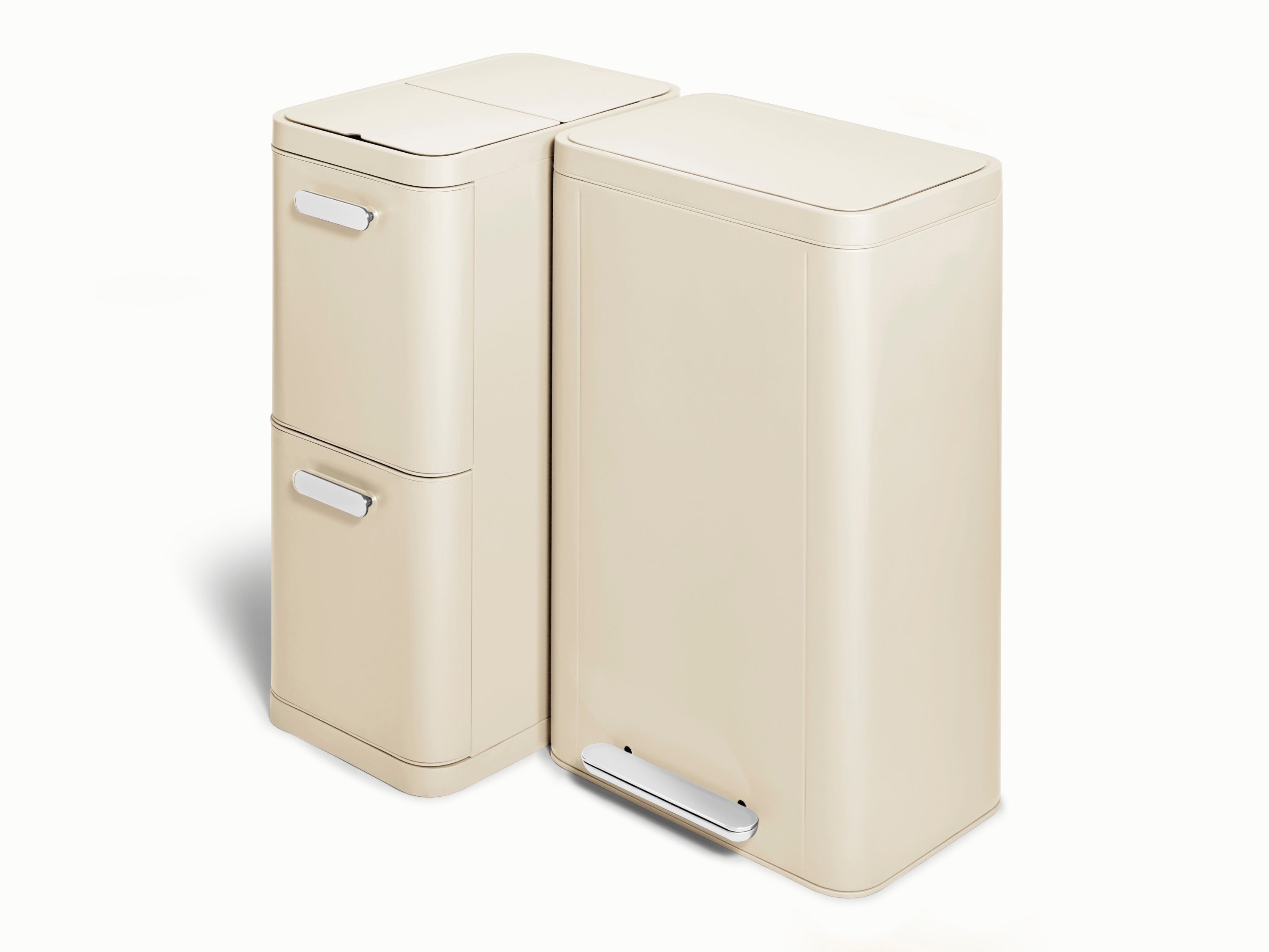 Trash & Recycling Duo (Rectangular) by Caraway — brand photography