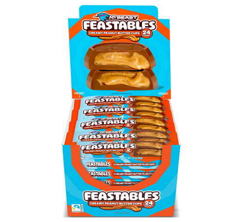 Peanut Butter Cups by Feastables — brand photography