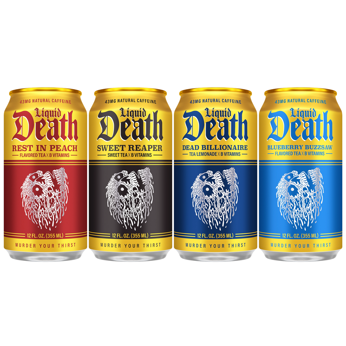 Iced Tea Variety Pack by Liquid Death — brand photography